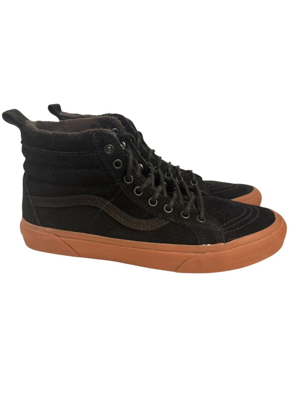 Vans Sk8-Hi MTE Scotchgard Suede Black Gum Sole Sneakers Men Size 9.5
